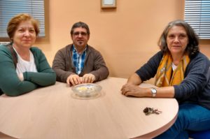 De izquierda a derecha: Teo, Andoni y María